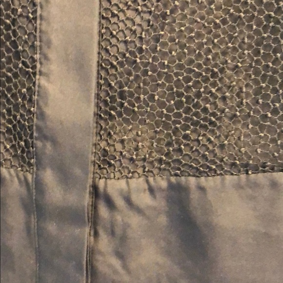 GRACE MMXIII SILK,CROCHET,FAUX LEATHER SHIRT DRESS - Picture 2 of 4